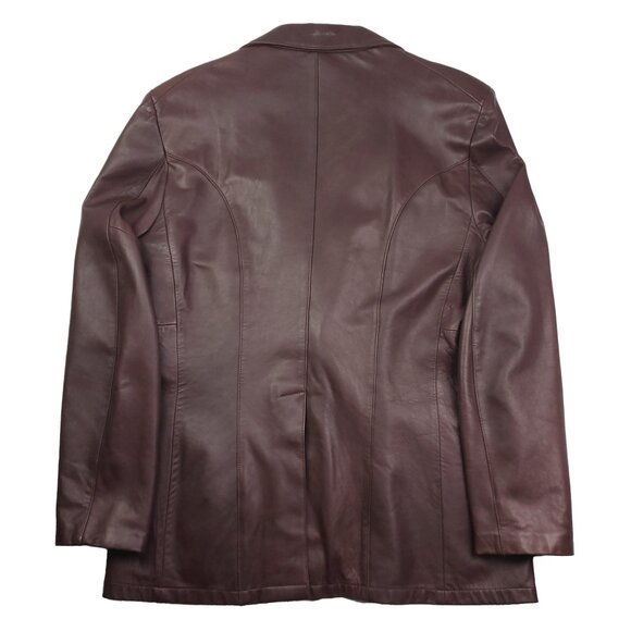 Georgetown Leather Design Remy Vintage Jacket Blazer Soft Supple Men's 46L - Picture 3 of 16
